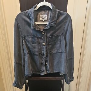 Velvet Heart Women's Charcoal Jean Jacket